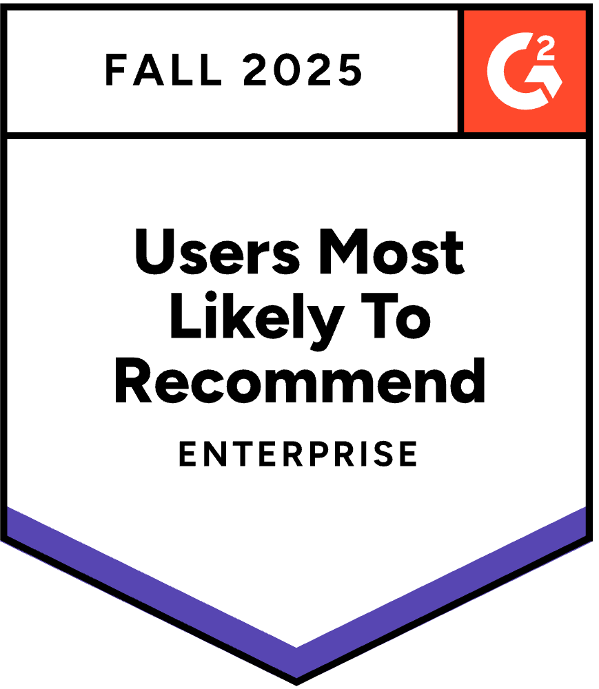 Users Most Likely To Recommend Enterprise – Fall 2025